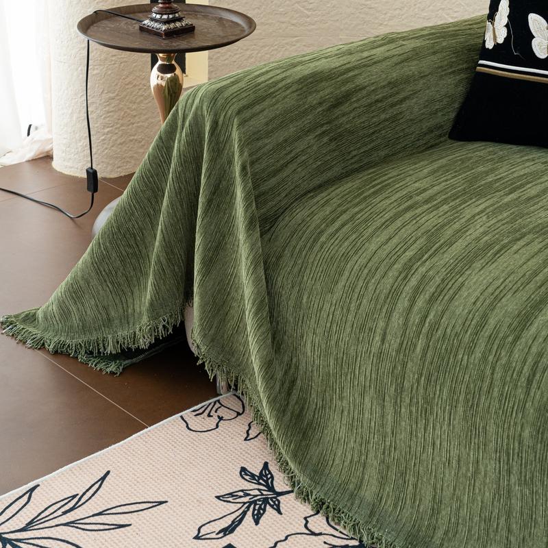 Modern Minimalist Thick Sofa Throw Blanket, Anti-Slip Wrinkle-Resistant All-Season Use, ///ivory Colors, Home Decor Upgrade Tool, Sofa Couch Covers, Sofa Slipcover