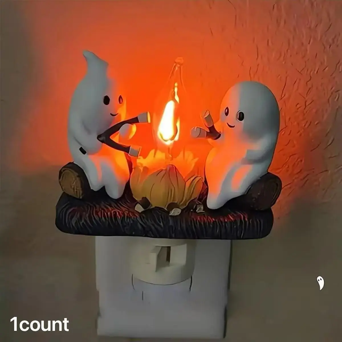 Halloween Design Night Light, Resin Night Light, Halloween Resin Night Light, Ideal Decoration for Bedroom Bathroom Nightstand