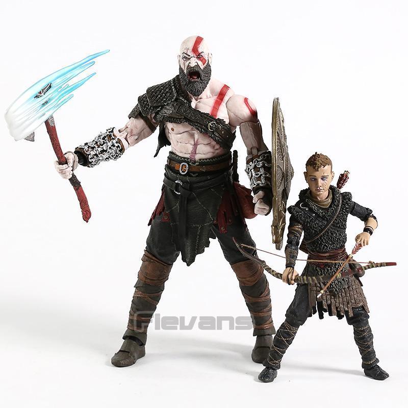 NECA God of War Kratos & Atreus Action Figure PVC Toys Collection Model Doll 2-Pack popular