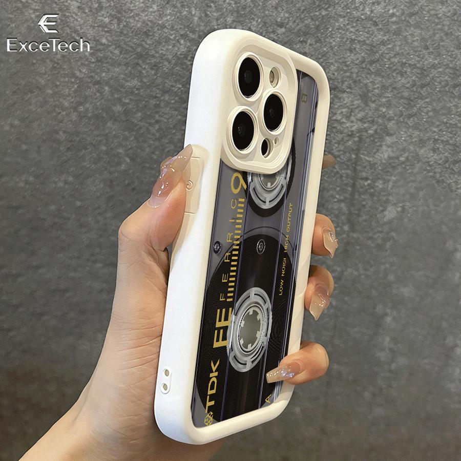 Vintage Cassette Tape Phone Case for iPhone17Pro Max/11/12/13/14/15/16/17/XS  features a precision-cut design for a snug fit, providing comprehensive protection.Cassette Echoes Memory