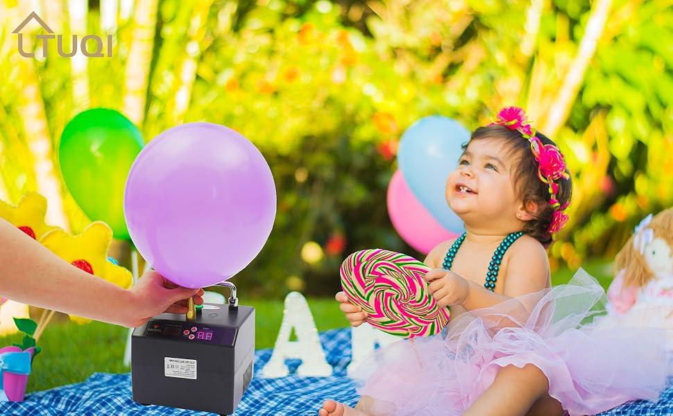Electric Balloon Pump For Party Event Decoration Portable Inflator With Timer, Automatic, Professional Modeling First Birthday Wedding