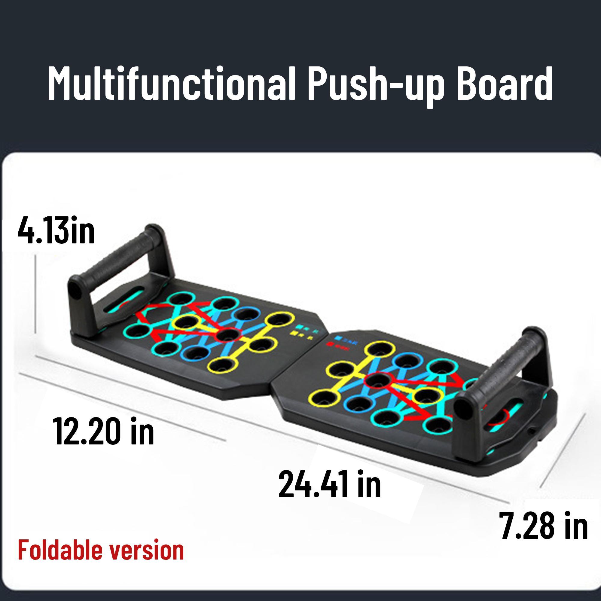 Multifunctional Push Up Trainer Board with Color Coded Position Guides for Chest Muscle Strength Adjustable Difficulty Ergonomic Design for Home Gym Workout Efficiency