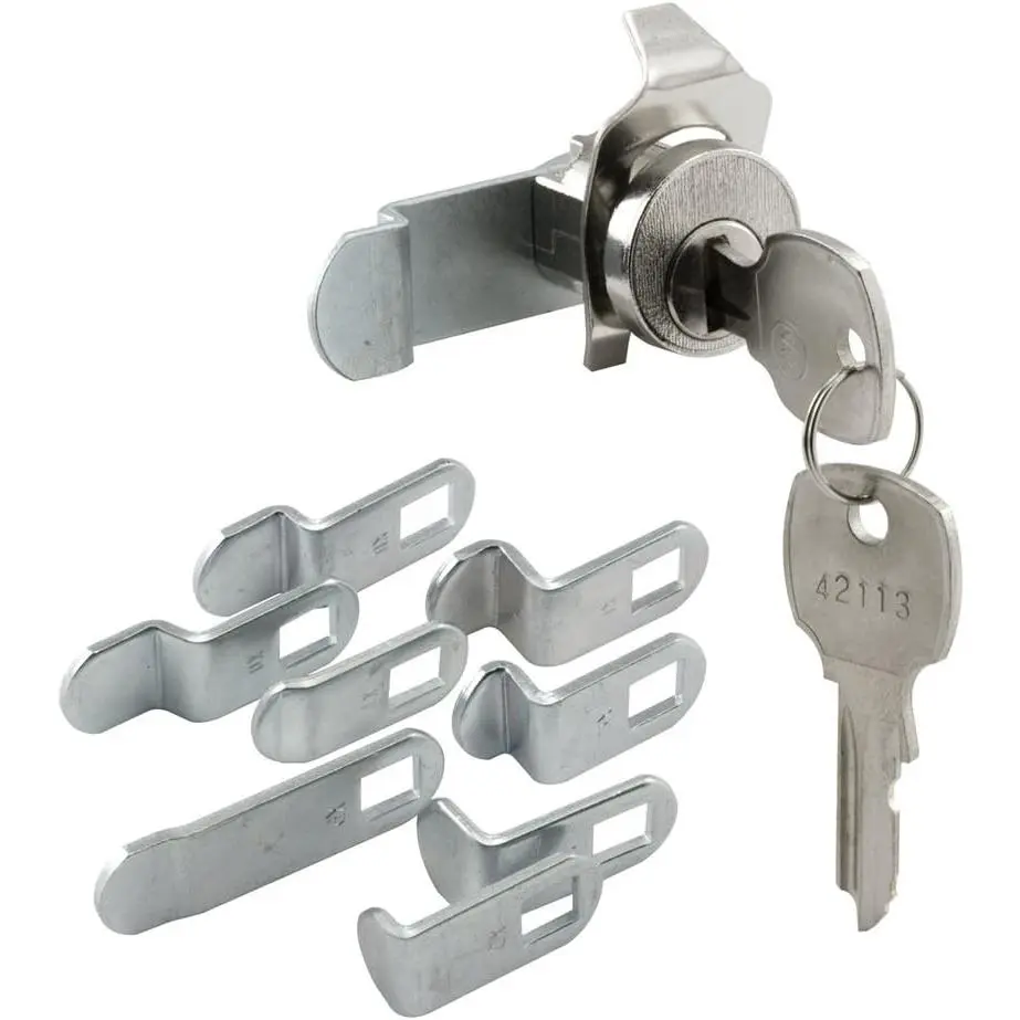 S 4531 Mailbox Lock – Replacement, Multipurpose Mailbox Lock for Several Brands – NA-14 Keyway, Opens Counter-Clockwise with 90º Rotation, Nickel Finish (1 Set)