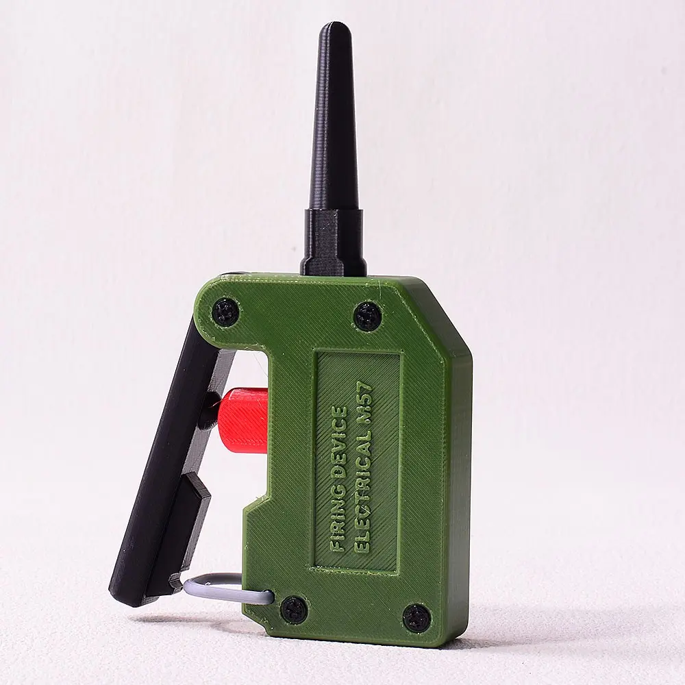 Realistic C4 Detonator 3D Print Model, Non-Functional Prop with Click Sound, Durable Pla Plastic, Ideal for Collectors and Reenactors
