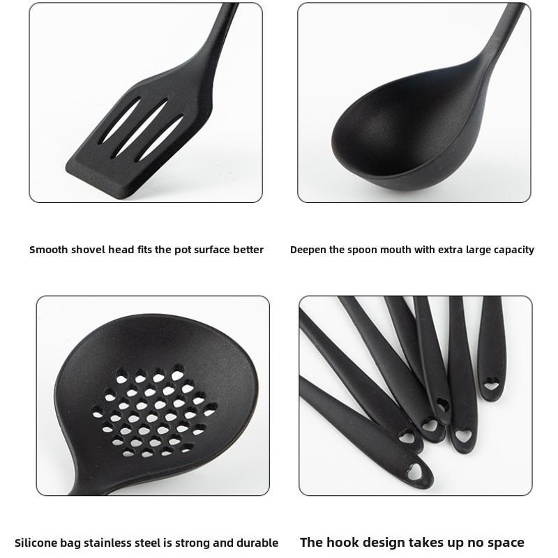 Kitchen Knife Set with Storage Holder, 25pcs/set Including Stainless Steel Knives & Scissors & Spatula & Tongs & Whisk & Cutting Board, Modern Home Kitchen Utensils Set, Kitchenware