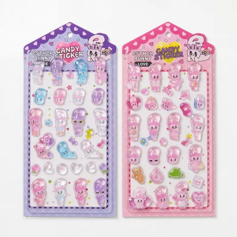 2 Sheets Pack, 2026 New 3D Embossed Stickers, Assorted Decals, Cute Decorative Stickers, Phone Case Stickers, Luggage Stickers, Kids Collectibles, Birthday Gifts