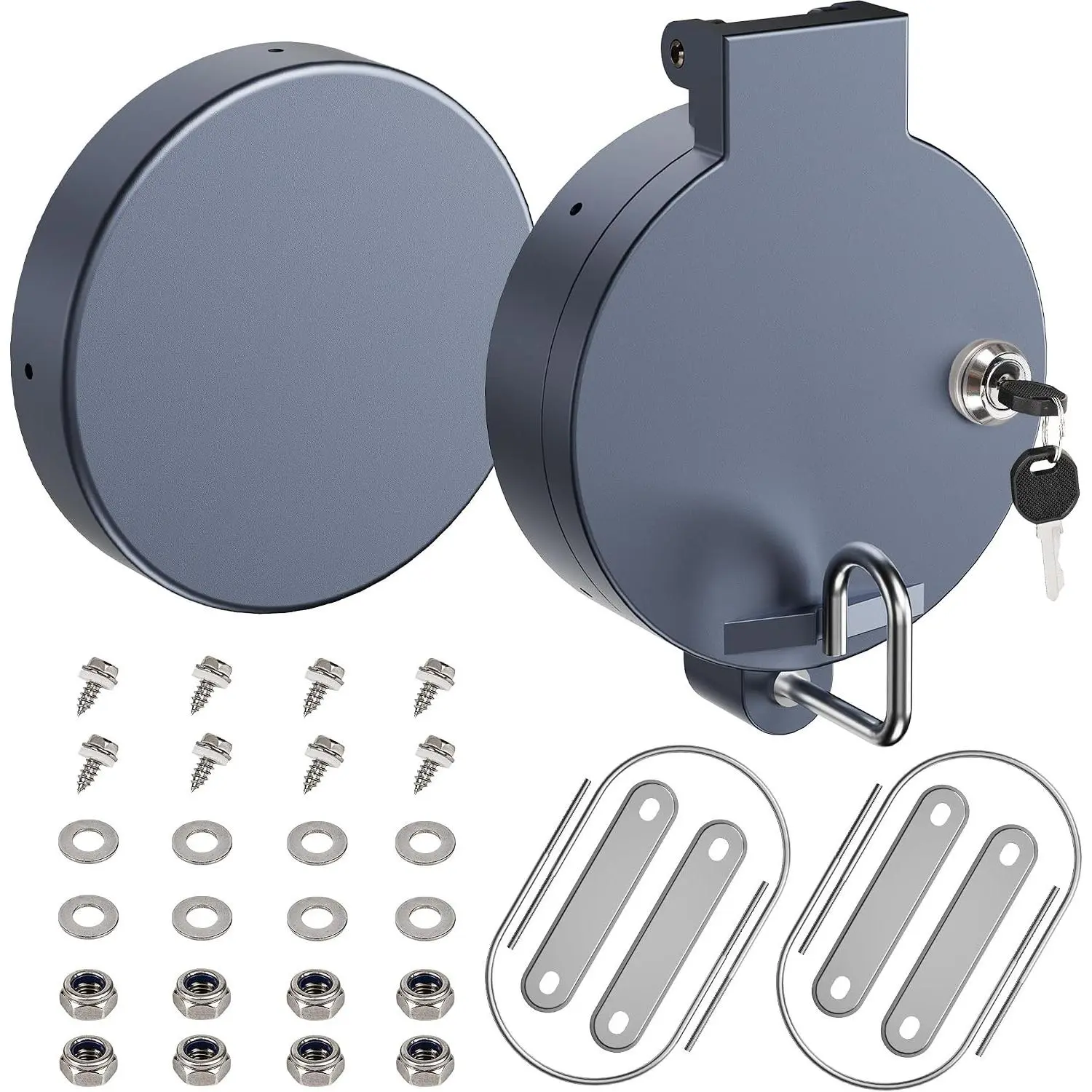 4" Conduit Carrier Kit Key-Locking End Caps for 4 Inch PVC Pipe