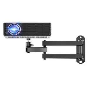 Foldable Projector Wall Mount, Ceiling Projector Mount, Universal Adjustable 360° Rotation, Projectors Stand with 1/4" Ball Head,  Devices Bracket Holder for Home Office