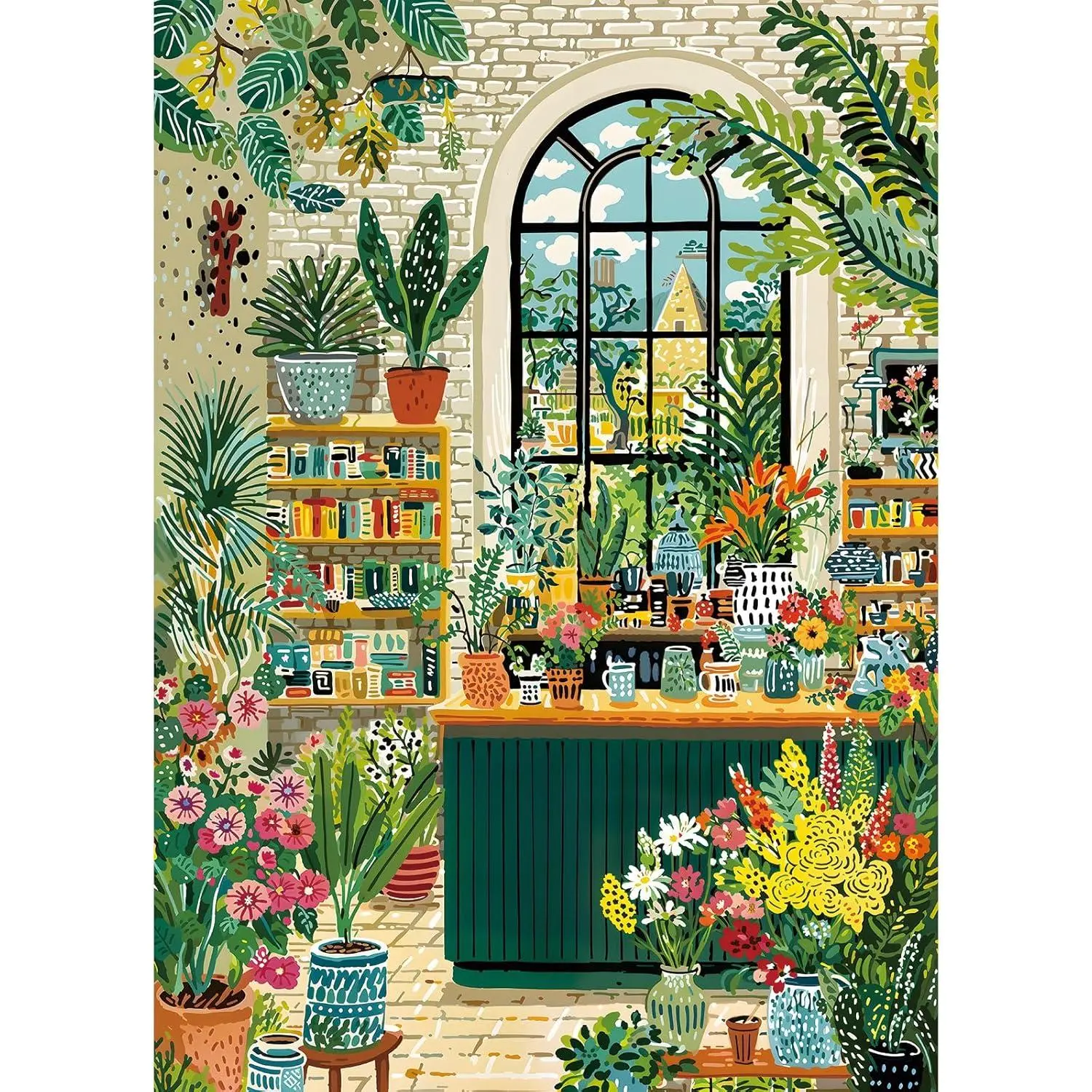 Botanical Garden Puzzles for Adults 1000 Pieces, Jigsaw Puzzles for Adults 1000 Piece, Challenging Game Toys, Impossible Puzzle, Family Decoration Puzzle