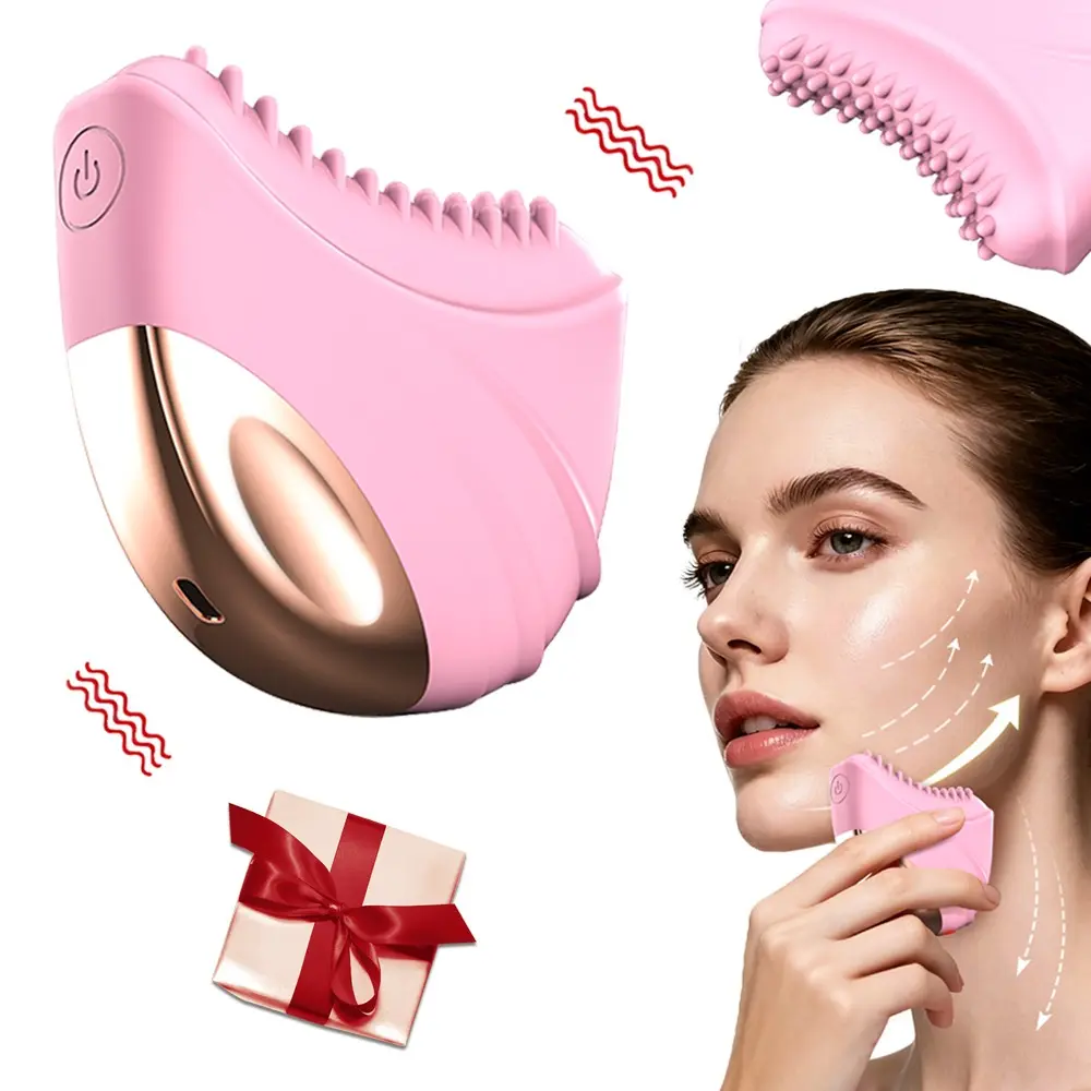 Lymphatic Contour Face Brush for Shaping, Facial Lymphatic Drainage Brush, Cordless Lymphatic Massager with Heat, Face Shaping & Body Relaxation Device