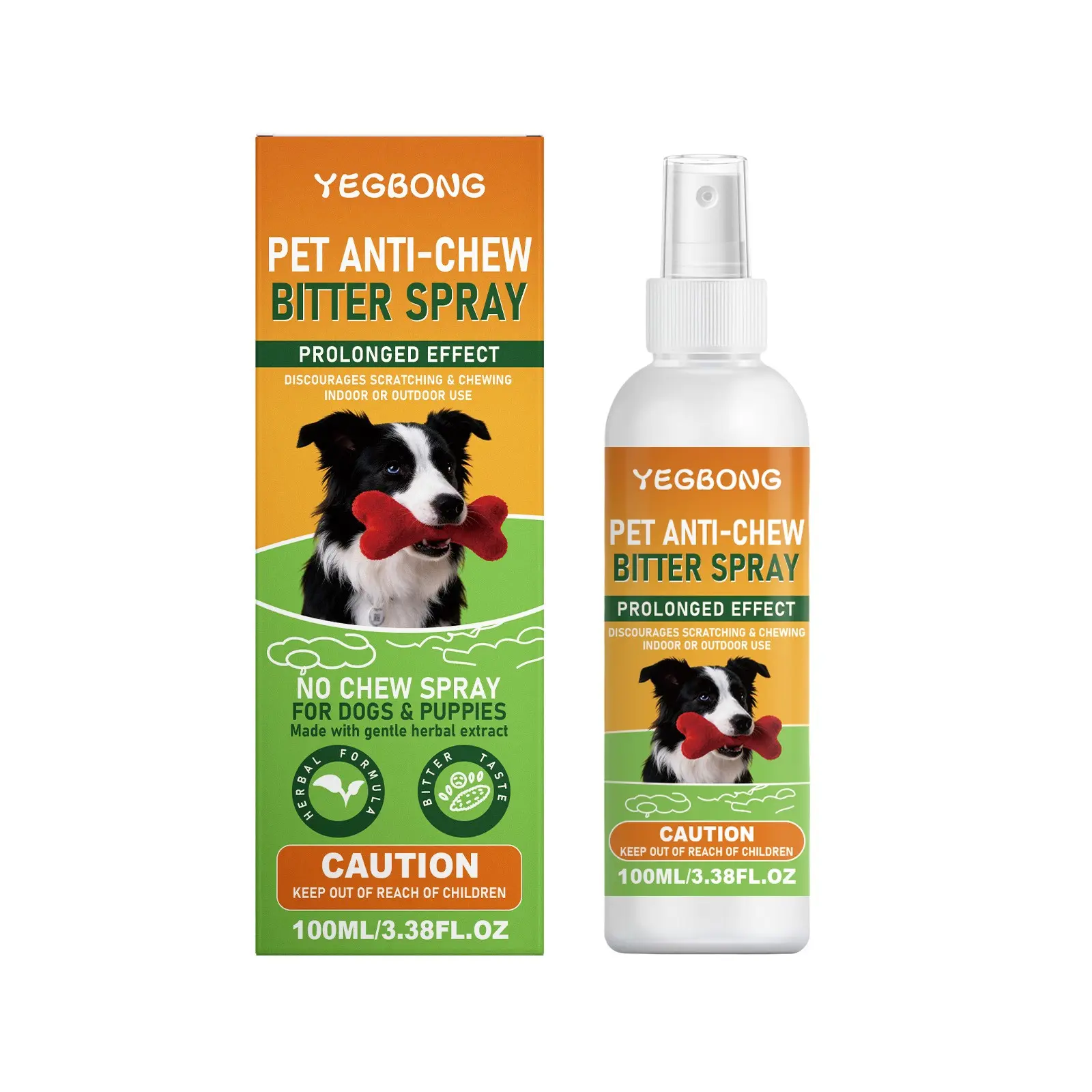 Pet Biting Prevention Spray, Behavior Training Repellent for Furniture, Garden and Outdoor, Taste-Deterrent Licking Spray for Pets