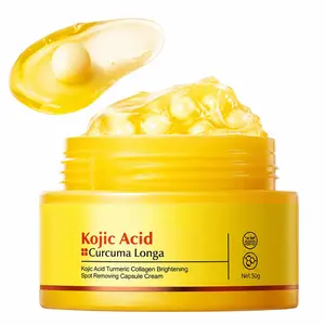 Kojic Acid Turmeric Vita Capsule Cream for Uneven Skin Tone | Tone Renewal & Radiance Care for troubled skin | Turmeric, Kojic, Vitamin C | Korean Skin Care