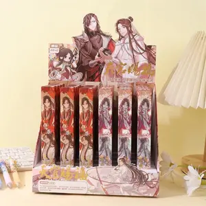 5Pcs Anime Heaven Official's Blessing Pen Toy Tian Guan Ci Fu Gel Pen Study Stationery Toys Gift 0.5mm