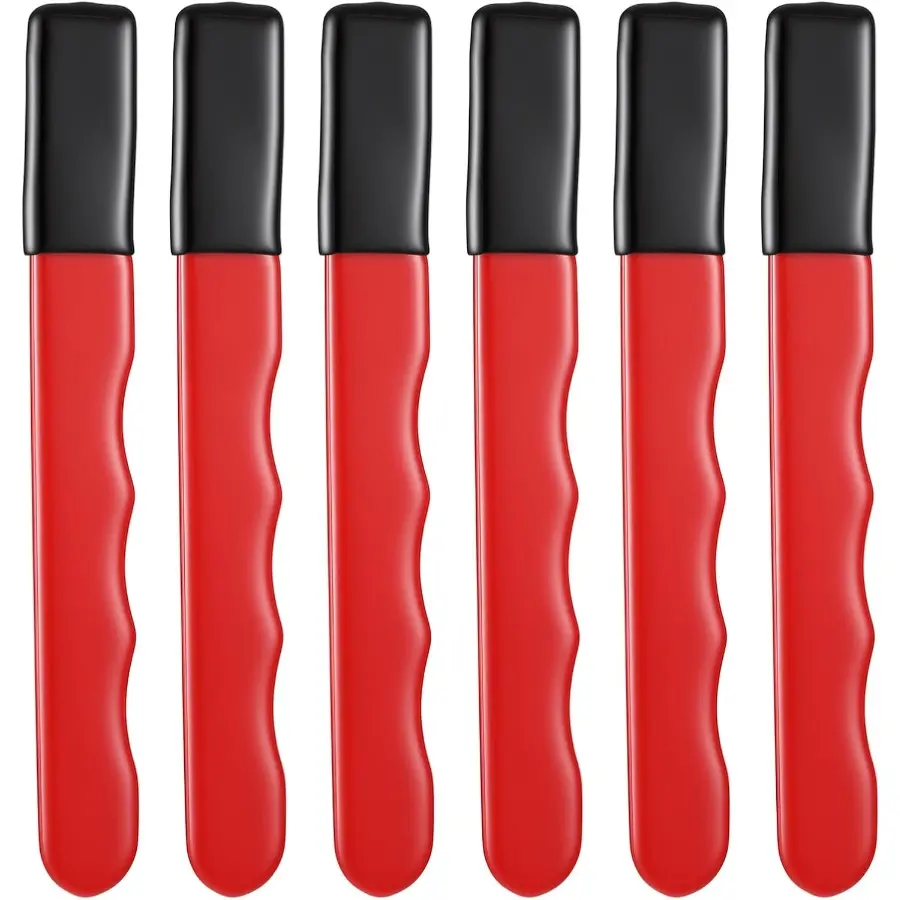 6Pcs Portable Pocket Knife Sharpener, Mini Handheld Sharpening Stick, Stainless Steel Tools. Easy To Sharpen Kitchen Knives, Scissors, Pruning Shears and Garden Tools. Ergonomic Non-slip Grip, Compact Size for Home, Camping & Outdoor Use.