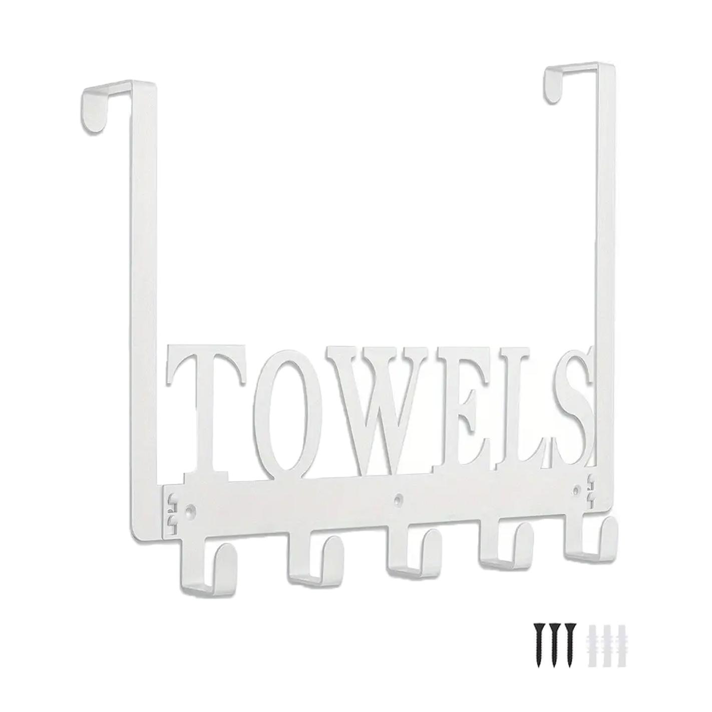 Stainless Steel Towel Storage Hook, Summer Stuff Over The Door Storage Organizer, Wall Mounted Towel Rack for Bathroom Kitchen Party, Room Hanging Accessories, Home Goods, Summer Gift