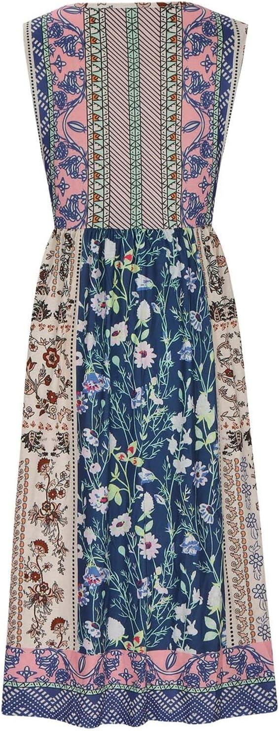 Europe and the United States 2026 spring and summer new print sleeveless pullover dress women casual plus-size dress