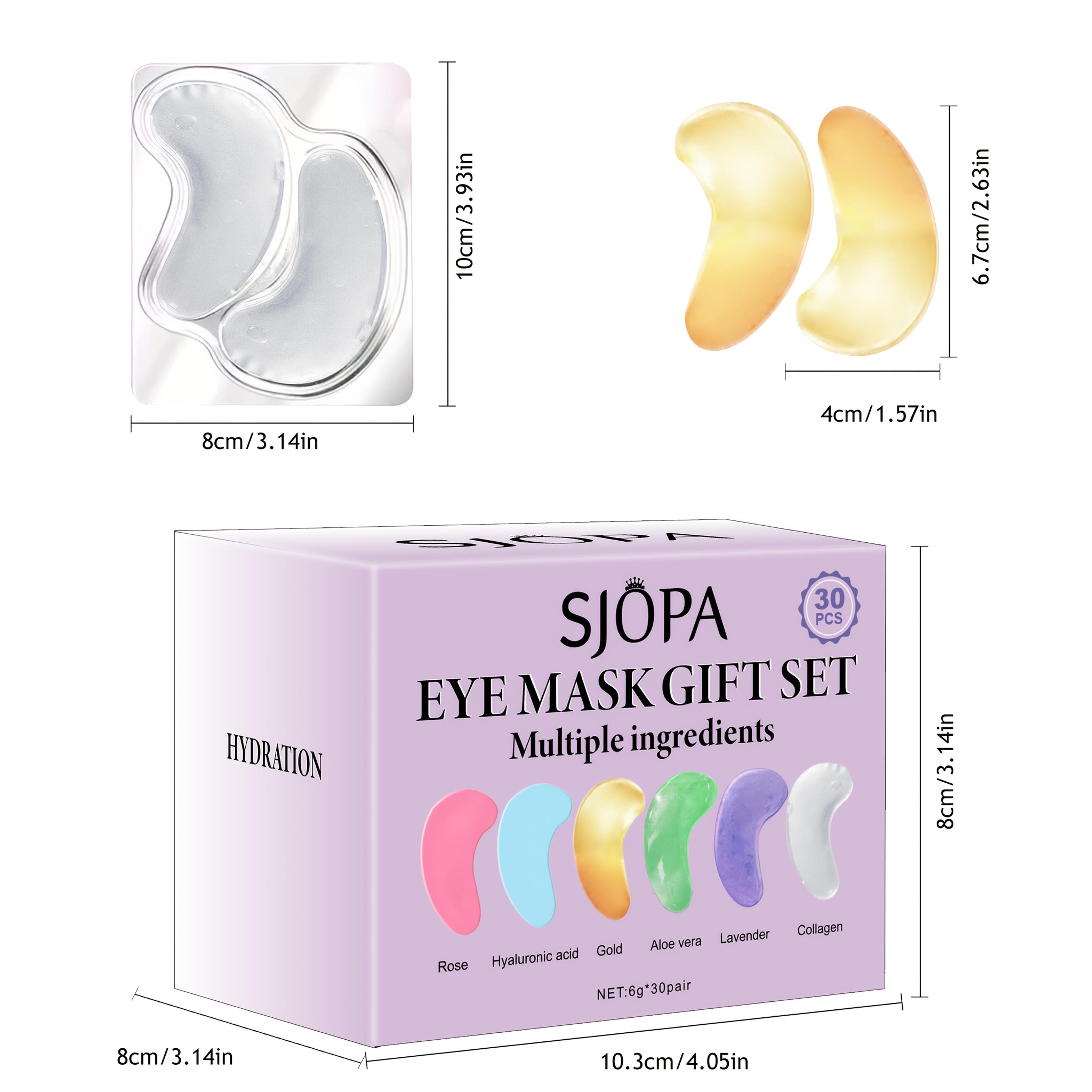 30 pieces of individually packaged eye masks |     Deep Moisturizing, Hygienic, Convenient, Perfect Holiday Gift, Six Colors, SJOPA Brand