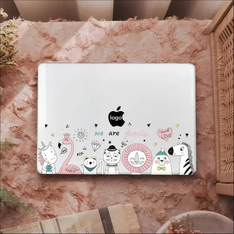 Compatible Macbook Creative Print Transparent Laptop Case, Semi-Rigid Shell for Neo Air Pro 13-15 Inch, M5m4m3m2m5 Series