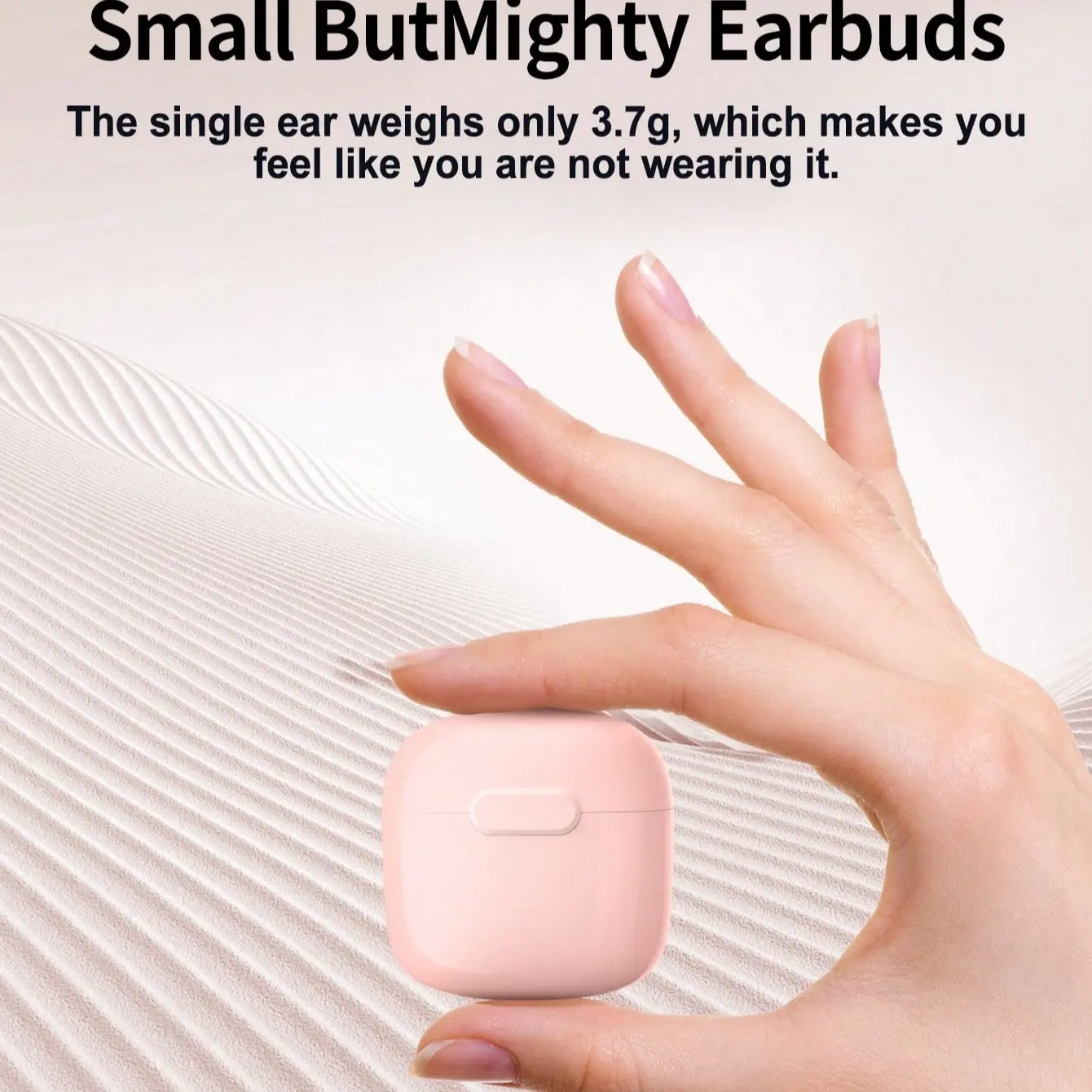 Wireless Earbuds with Charging Case, Compact In-Ear Headphones, Lightweight Comfortable Fit, Clear Stereo Sound, Portable for Daily Use