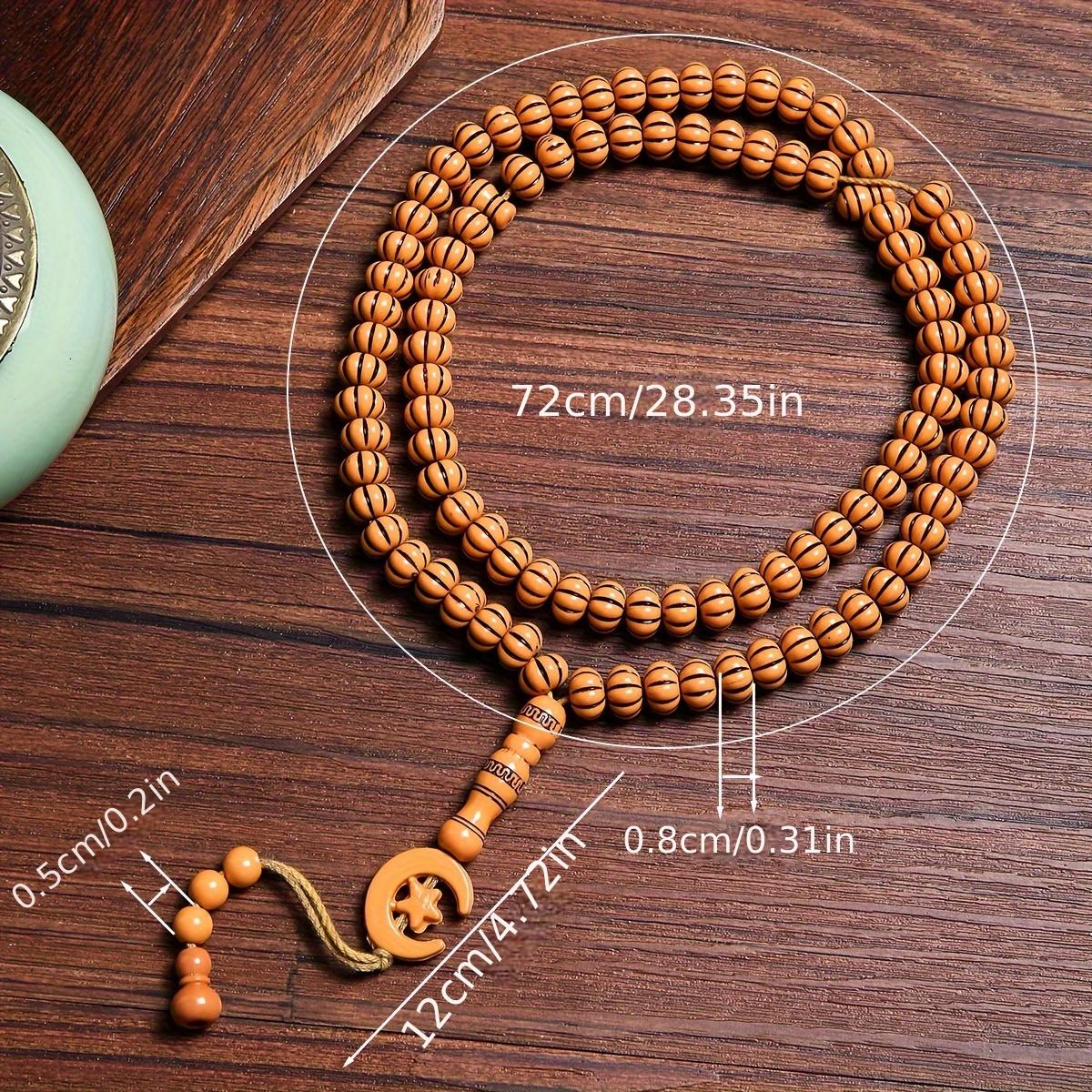 1 Tasbih Beads New Middle Eastern Muslim Prayer Handheld Tasbih Islamic Recitation Beads 99 Beads Bracelet Unisex