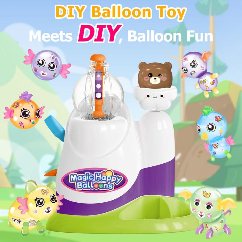 DIY Animal Balloon Maker Craft Kit for Kids | 60 Balloons, 134 Accessories | Magic Sticker Balloon Set, Build Multiple 3D Models | Valentines Day, Birthday & Party Gift for Boys and Girls
