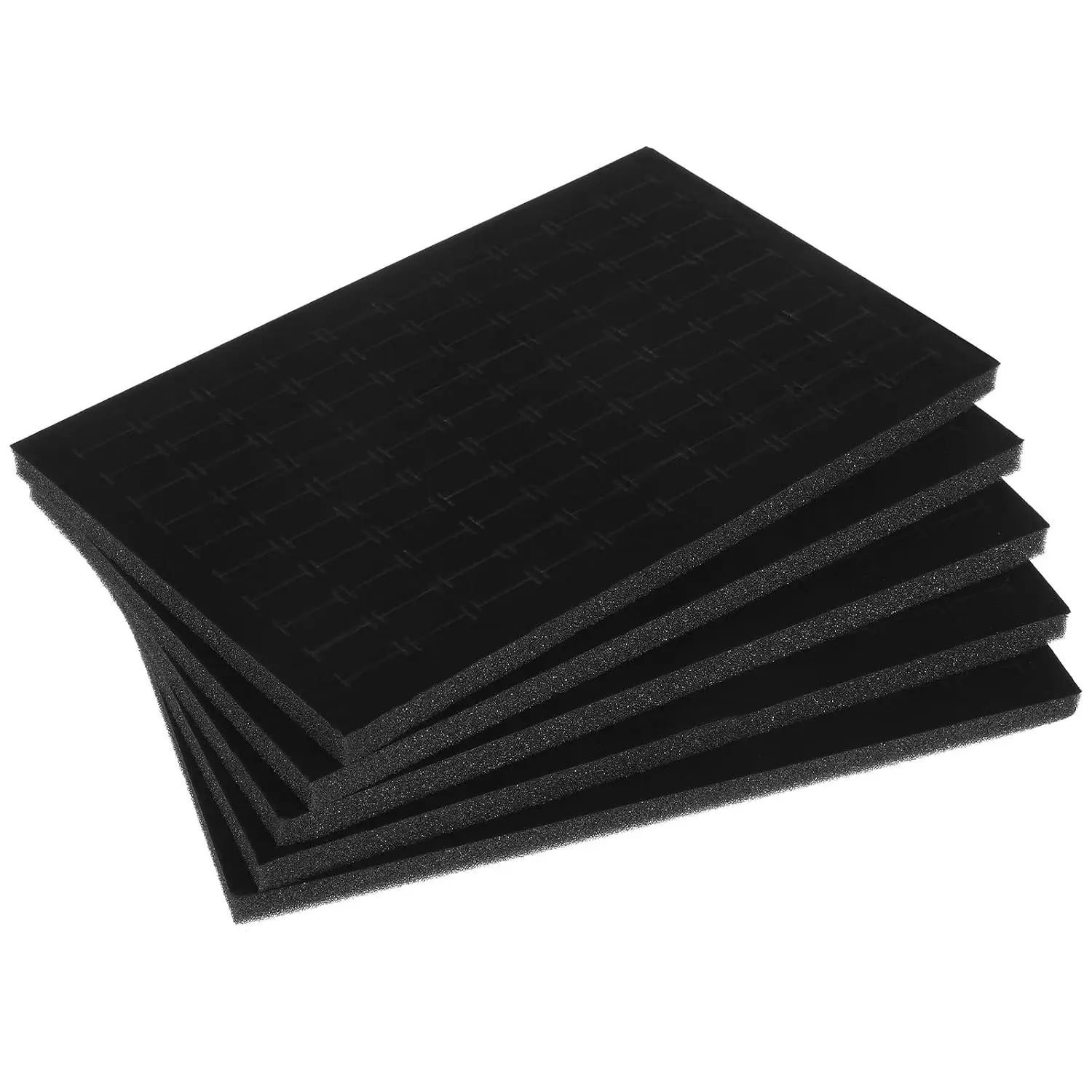 5Pcs Jewelry Box Inserts, 100-Slot Ring Display Foam Pads