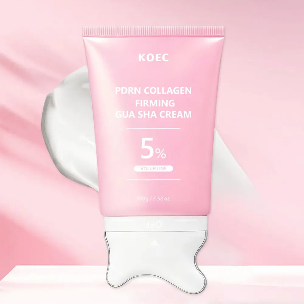 PDRN Collagen Firming Gua Sha Cream, Daily Moisturizer Skin Care For the Look of Fine Lines, Jawline, Neck, Décolleté | Contour Care