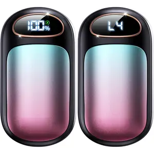 Electric Hand Warmers Rechargeable 2 Pack, 4 Levels Fast Heat, Reusable Hand Warmers with LED Display, Portable Magnetic Pocket Heater, Gifts  Christmas, Men, Women, Raynauds, Hunting, Golf