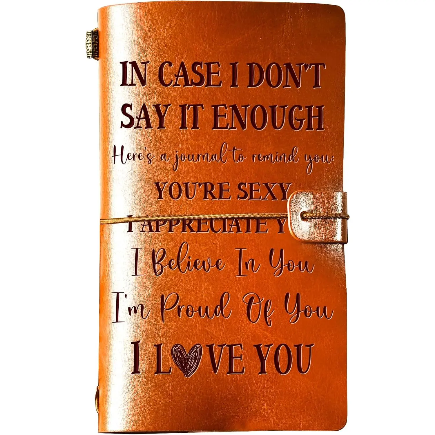 Romantic Gifts for Her Him, Romantic I Love You Leather Journal, 140 Page Refillable Writing Journal, Anniversary Birthday  Day Gifts for Her Him Girlfriend Boyfriend Wife Husband
