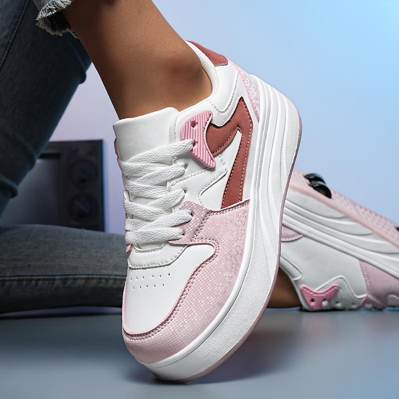 Retro Roller Skate Sneakers - Versatile, Detachable Wheels Outdoor & Streetwear, Comfortable, All-Season