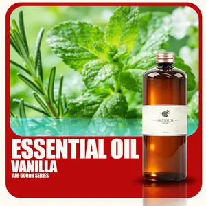 500ML 30% Vanilla Essential Oil Refill, Long-Lasting Aromatic Therapy Oil for Diffusers, Home Fragrance Liquid, Non-Flammable