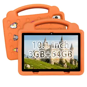 Father's Day Gift Online Class Ready, 2-in-1 Study & Learning, 10.1-Inch Android Kids Tablet, Touchscreen Tablet, Shockproof Case, 5G WiFi, HD IPS, Bluetooth + Dual Camera, Smart Parental Control, Manage Cartoons/Classes/Games, Pink & Blue
