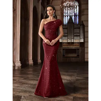 fantasia red dress Flowers Maxi in Fantasia's Holiday Photoshoot Red Gown