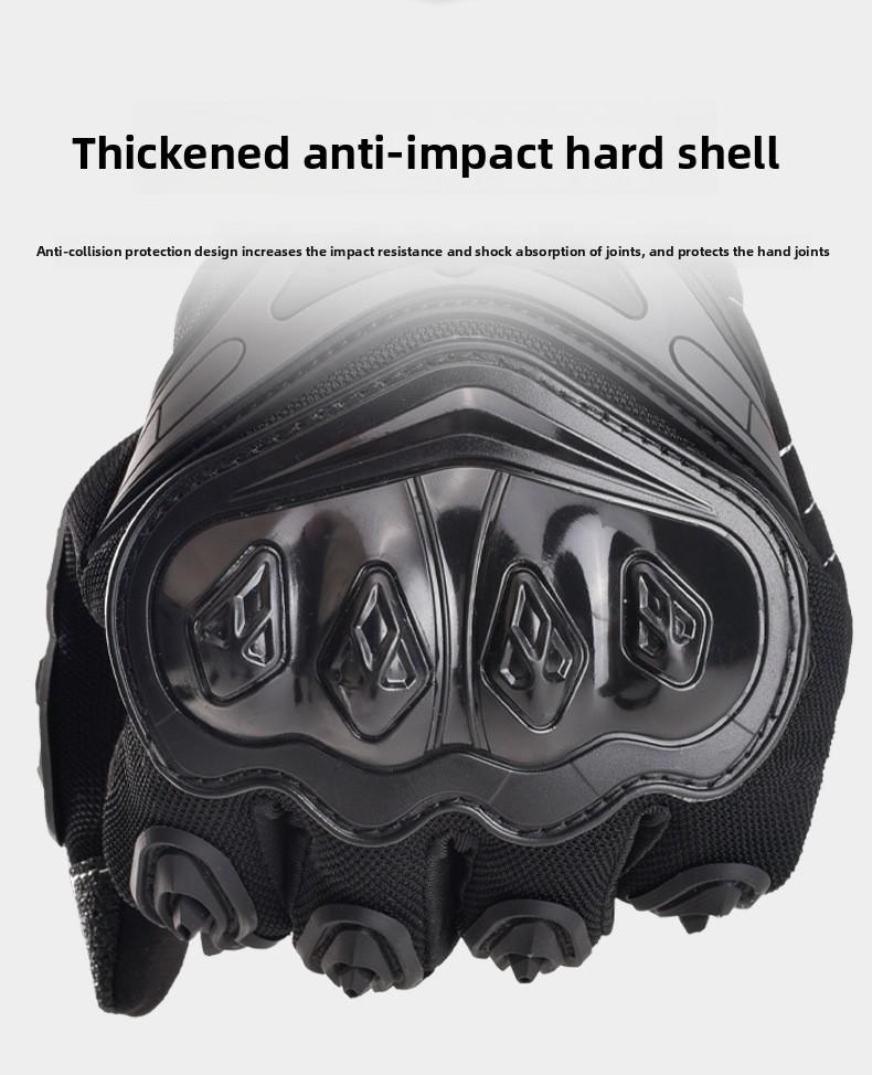 Motorcycle gloves Touch screen anti-drop equipment Breathable men's and women's locomotive riding Motorcycle off-road riding gloves
