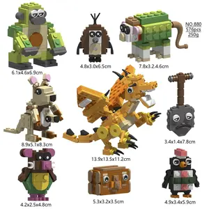 2026 New Shimpanzini Bananini Steal A Brainrot Figurine No.9 House Green chair Monster ralalero Tralala Building Blocks Toys