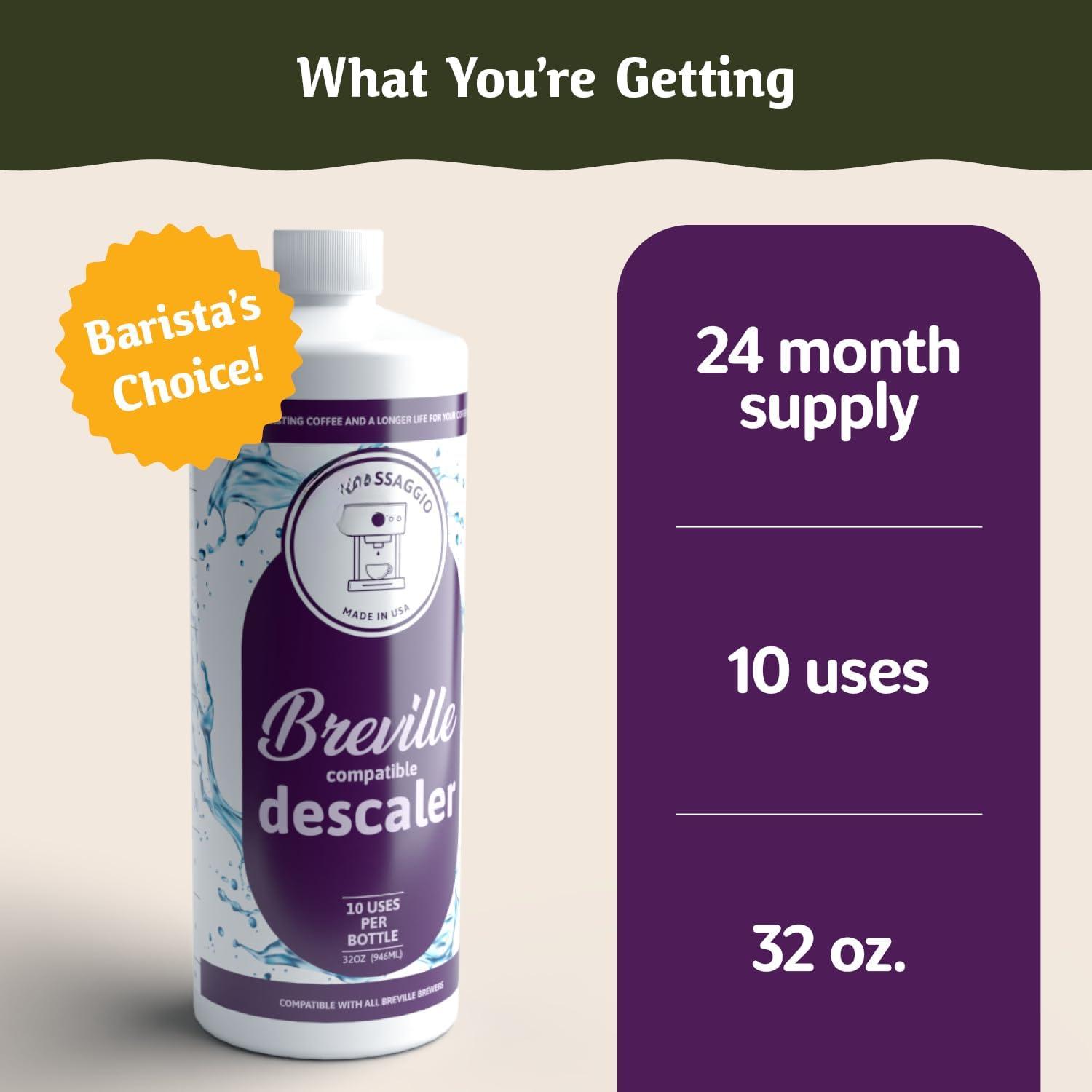 Breville Descaler (10 Uses) Specially Formulated for Your Breville ...