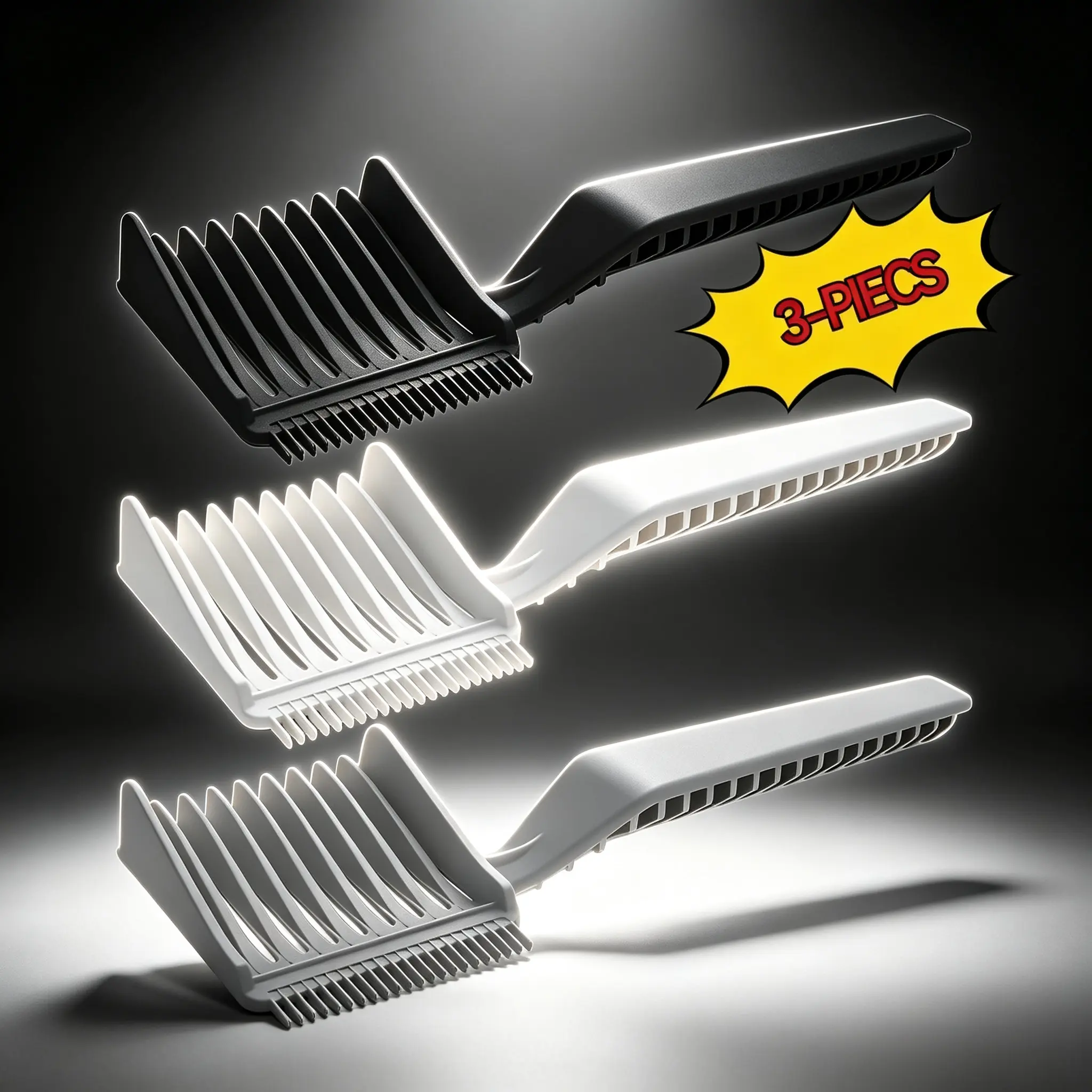 Viral Fade Cut Positioning Comb, Multi-angle Edge Contour Trimming, Avoid Over-cutting, Beginner Friendly Barber Tool For Pompadour Layer Cut