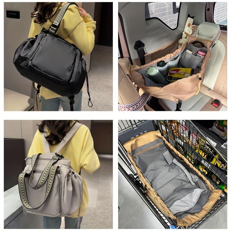 1pc Large Capacity Multi-Functional Drawstring Backpack - Heavy-Duty Gym Bag with Zipper Closure, Spacious Main Compartment & Multiple Pockets, Men, Students, Travel, Work - - Ideal For School, Shopping, Business Trips - Durable & Easy-clean Design