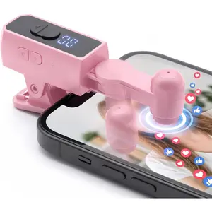 Wireless Rechargeable Auto Clicker for iPhone, Tapper for Tiktok Live, Screen Tapper, 107 Adjustable Speed, Auto Screen Tapper for Live Stream, Games, Repetitive Task, Purchases (Pink)