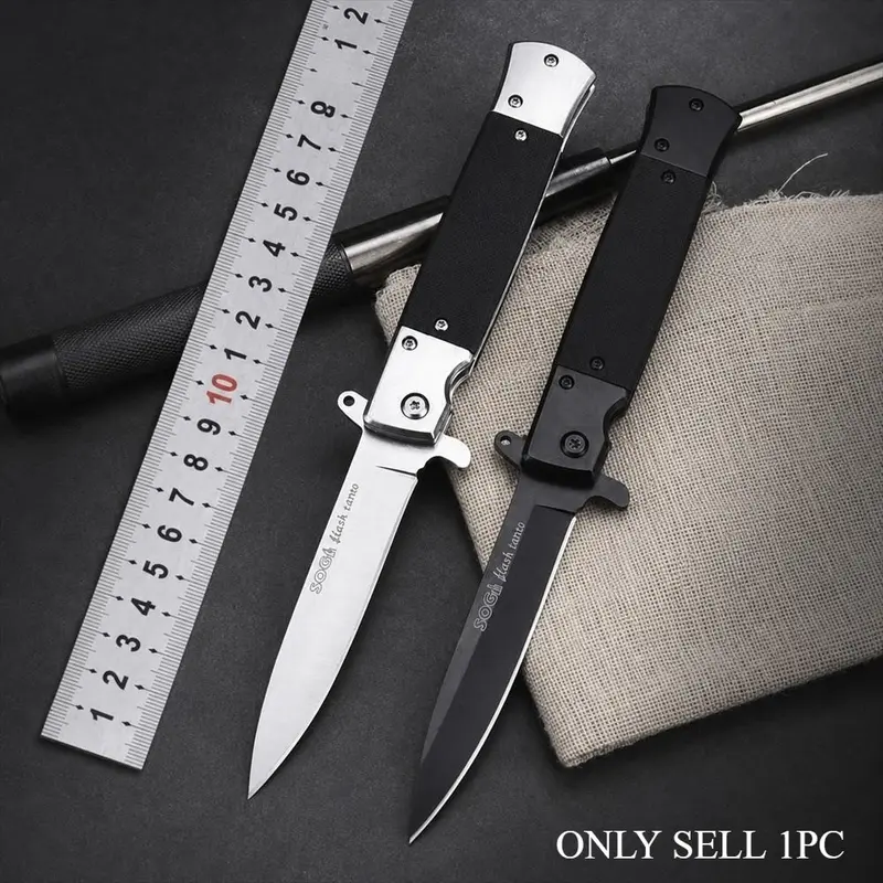 Outdoor Portable Folding Knife, High Hardness Multi-Use Stainless Steel Edc Pocket Knife, Ideal for Camping Hiking Fishing, Edc Gear, Outdoor Camping Knives
