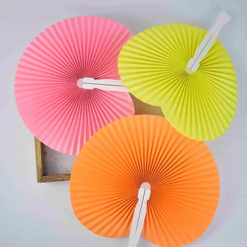 Personalized Folding Paper Fans, Wedding Parties, Baby Baptism, Bar Mitzvahs, Gifts for Guests, Country Home Decor 20-50PCS