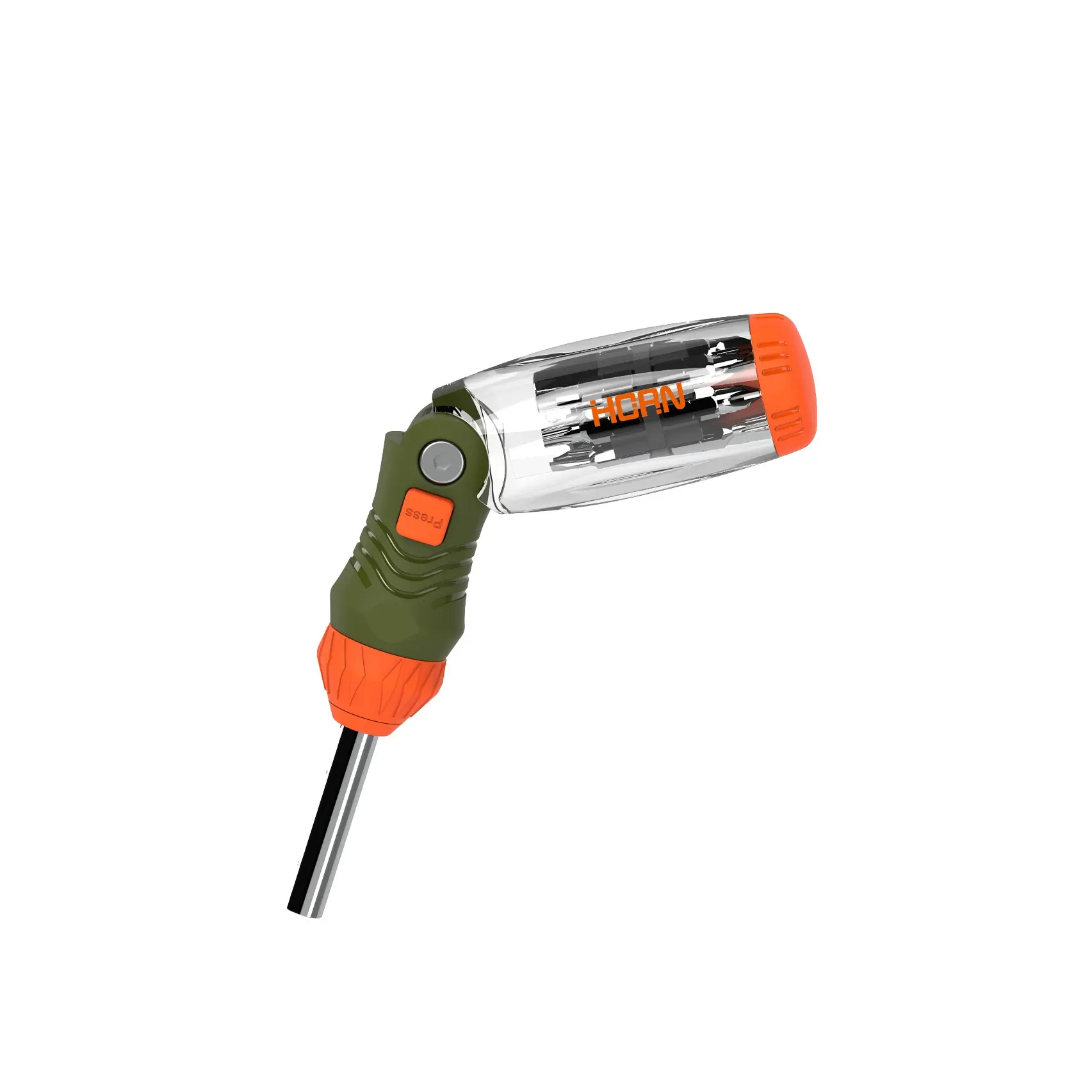 16-In-1 Folding Ratchet Screwdriver Set, 120-Degree Bendable, Three-Speed Forward/reverse, High Torque, Home & Auto Repair Tool