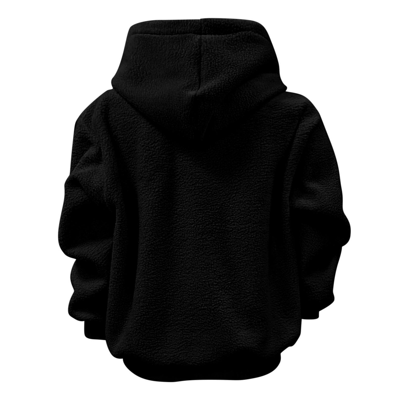 Autumn and Winter Solid Color Hooded Plush Pet Pocket Loose Pullover Sweatshirt for Women Fashionable Warm Cold Resistant Polyester,Gift