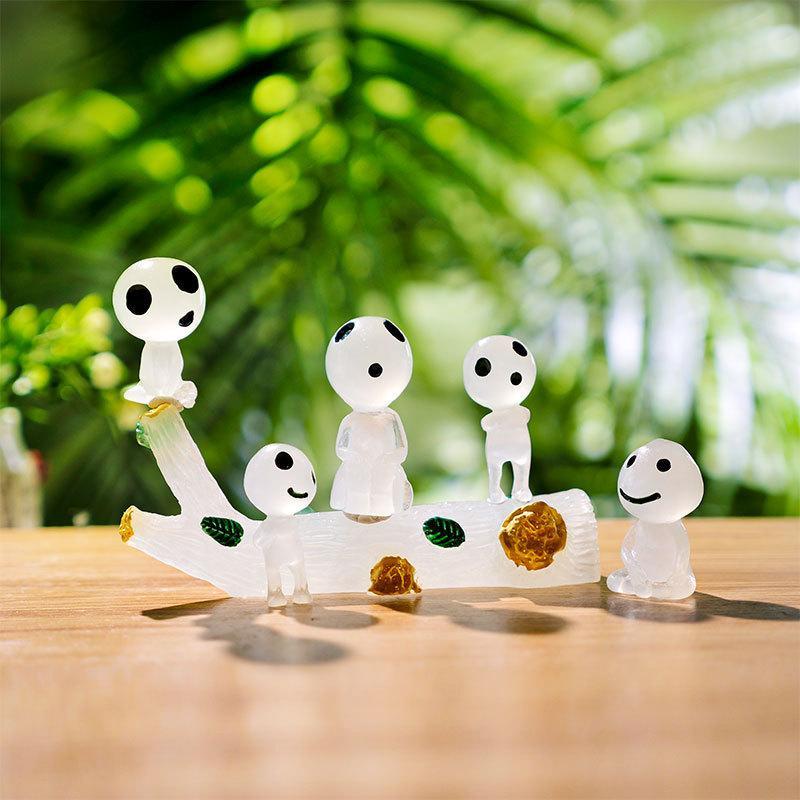 Glow in Dark Tree Elves Decorations, Miniature Fairy Luminous Ghosts for Garden, Aquarium, Dollhouse, Potted Plants, Christmas DIY Supplies, Resin Models