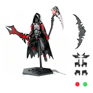 The Grim Reaper Cape Doll,Dummy Robot 13 Action Figure Set,Creative DIY Assembly Decorative Toy,For Collectors and Desktop Decorations,Christmas,Thanksgiving, Easter,Halloween,New Year's Gift,Perfect Gift,Gift (You'll need to assemble it yourself)