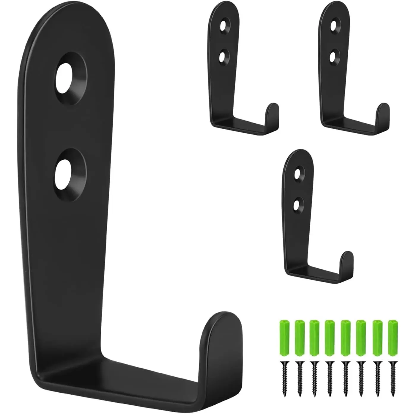 4 Pack Coat Hooks for Wall, Stainless Steel Heavy Duty Outdoor Hooks