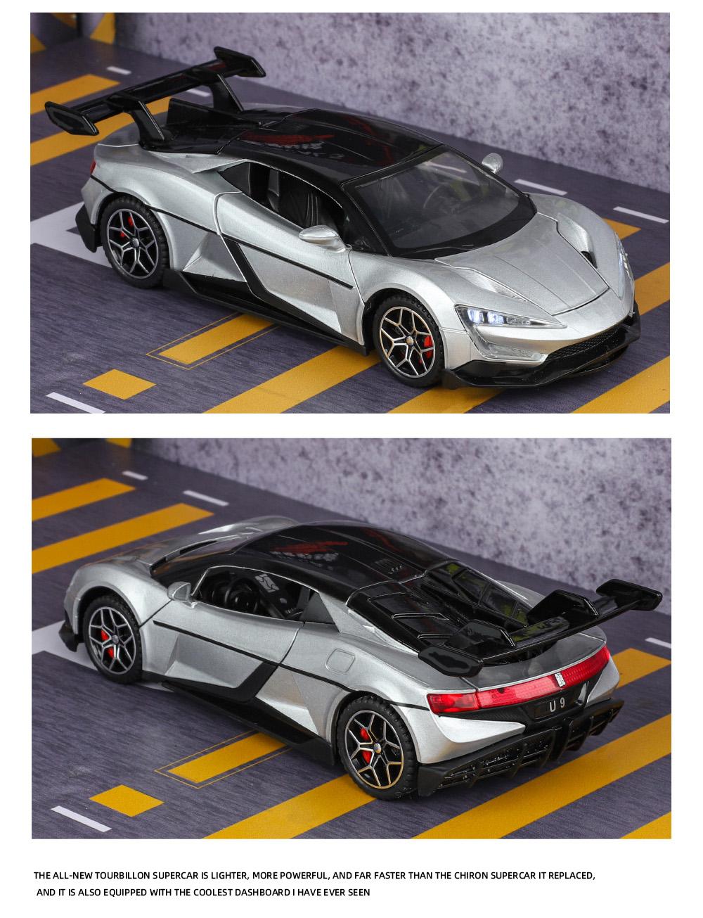 Simulation 1:32 YANGWANG - U9 Alloy Car Model, Game Vehicle Birthday Gift With Sound and Light Children's Toy Car Boy