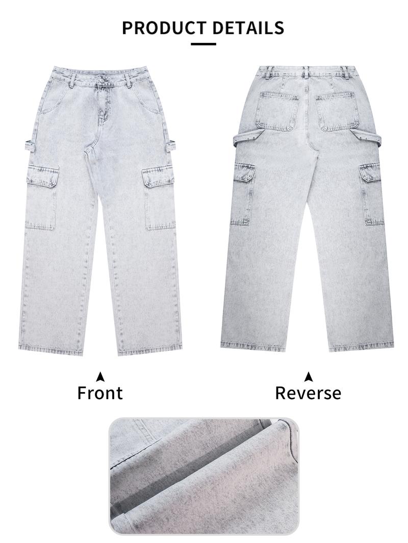 Teen Girls' Y2K Style Cargo Pants, Trendy Casual Design, Comfortable Non-Elastic Fabric, Perfect for Daily Wear & Outdoor Adventures