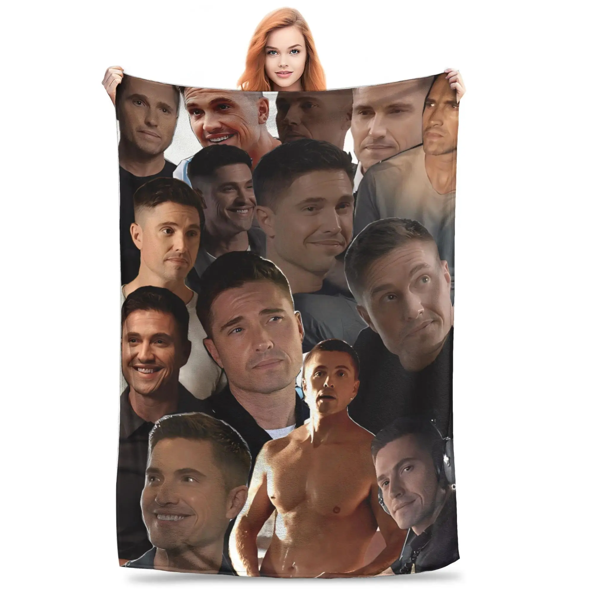 Tim Bradford TV Series Flannel Throw Blanket Soft Warm Cozy Fan Collection Gift