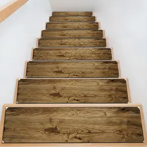 6/8/15pcs Vintage floral Diatom Mud Stair Treads, Super Absorbent Non Slip Carpet Mats for Wood Steps, Quick Drying Moisture Wicking Stair Runners, Anti Slip Washable Rugs for Dogs Kids Elderly